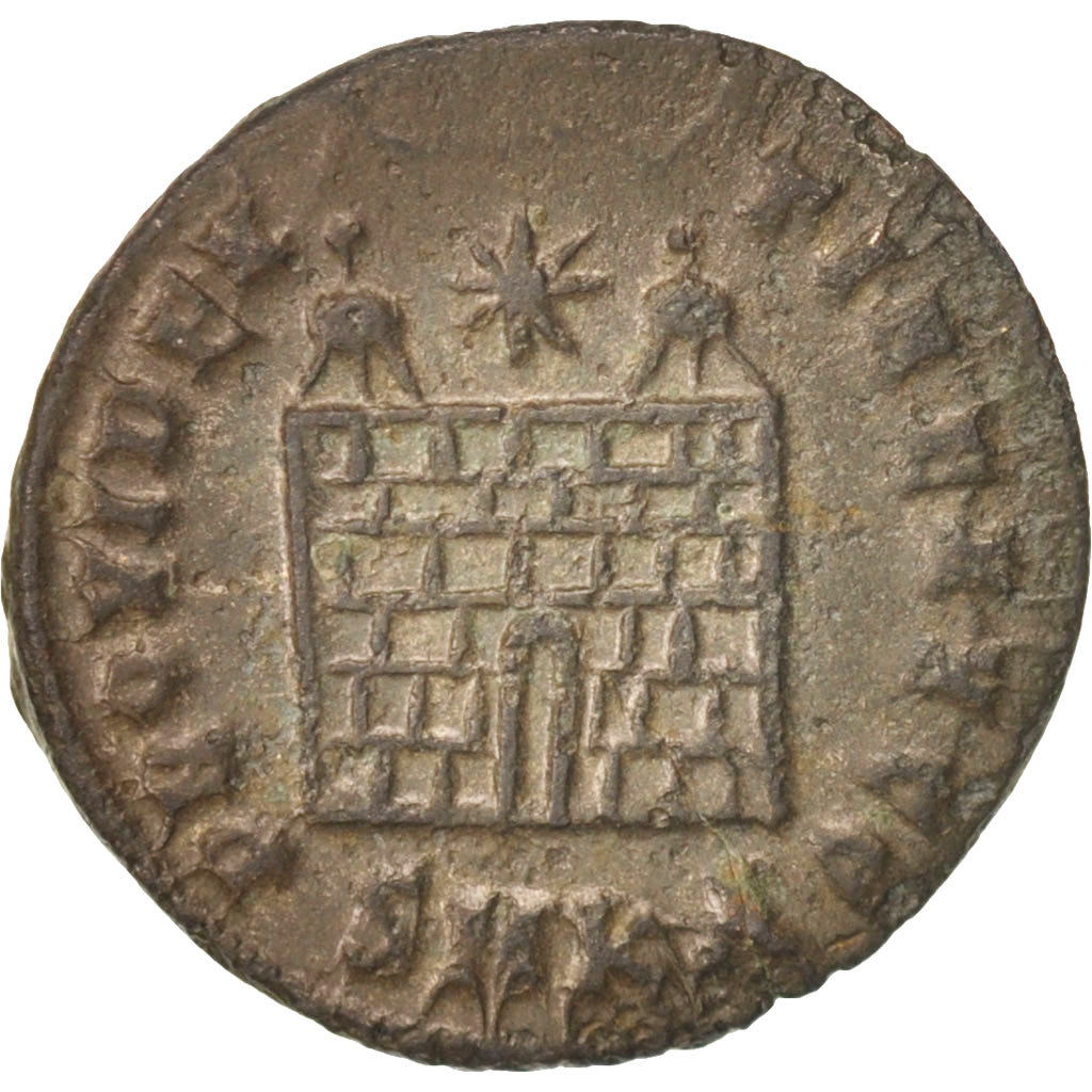 Moneta, Constantine I, Nummus, 324, Kyzikos, BB+, Rame, RIC:24d