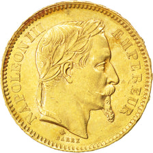 Münze, Frankreich, Napoleon III, Napoléon III, 20 Francs, 1862, Paris, VZ+