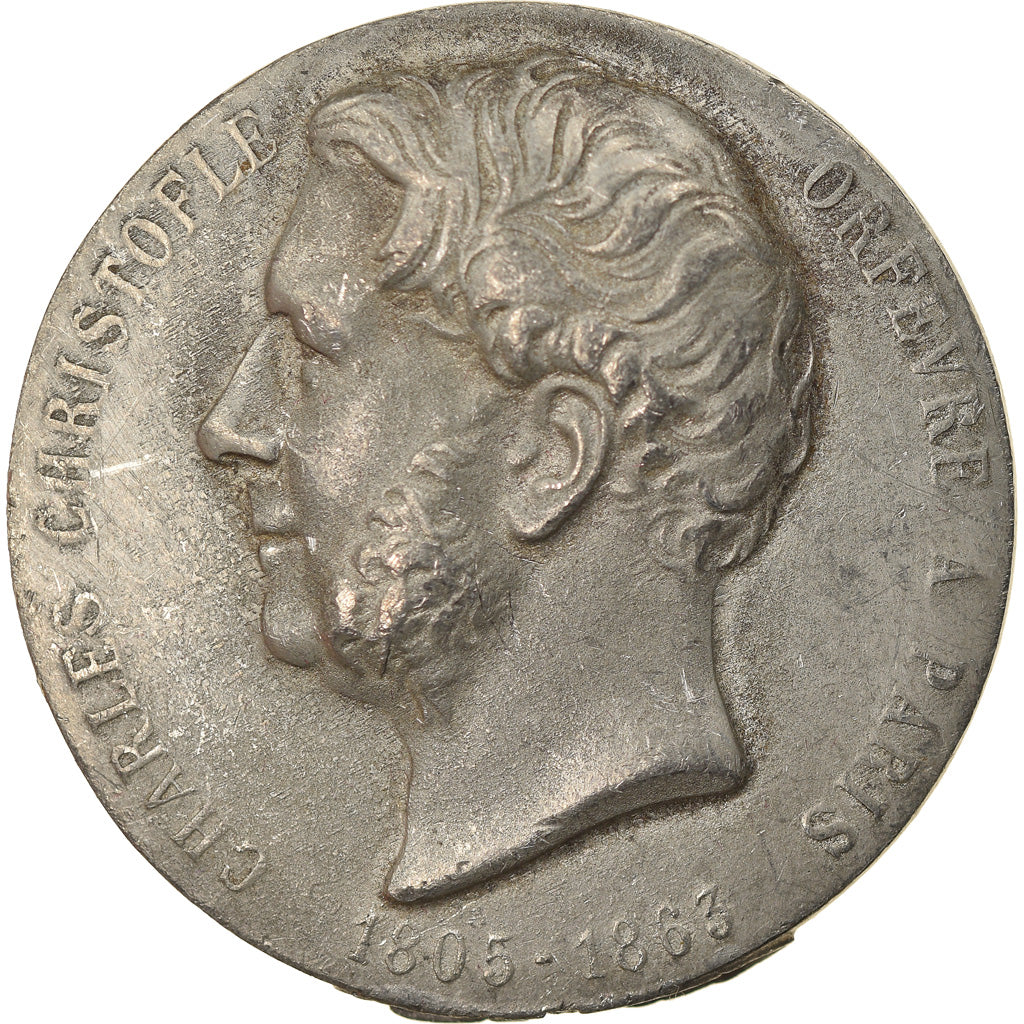 France, Medal, Second Empire, Charles Christofle, Orfèvre à Paris, 1863