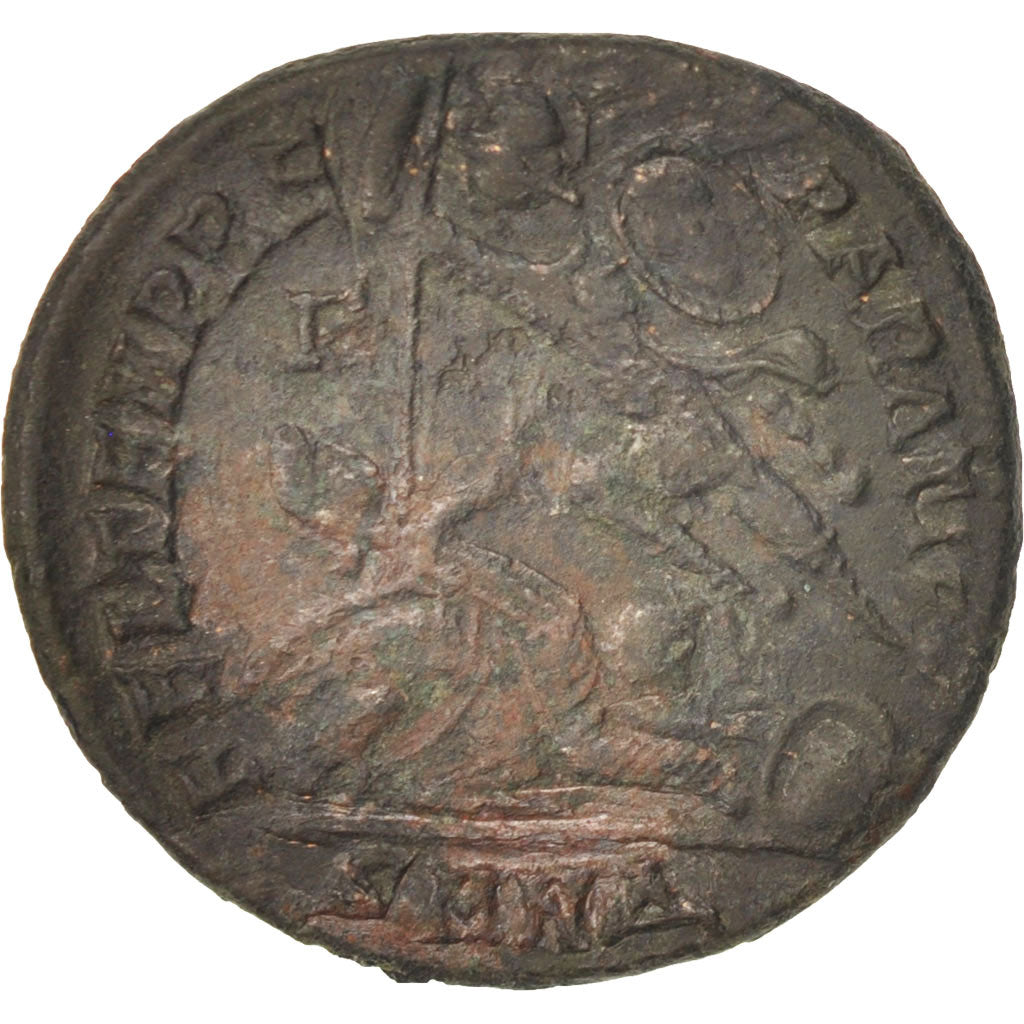 Moneta, Constantius II, Follis, Nicomedia, MB+, Rame, RIC:84