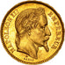 FRANCE, Napoléon III, 20 Francs, 1863, Paris, KM #801.1, AU(55-58), Gold, Gadour