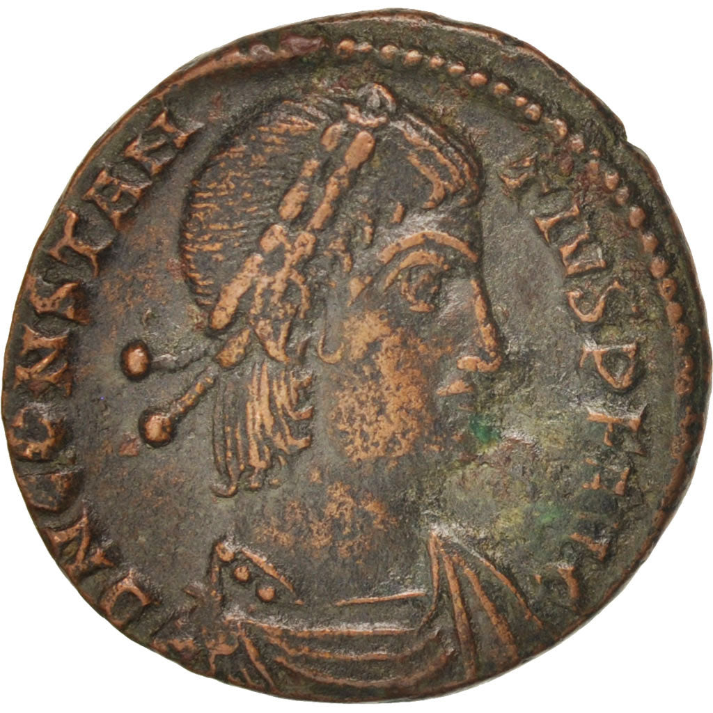 Constantius II, Nummus, 348-351, Thessalonica, AU(50-53), Copper, RIC:119