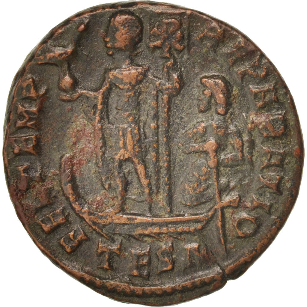 Constantius II, Nummus, 348-351, Thessalonica, AU(50-53), Copper, RIC:119