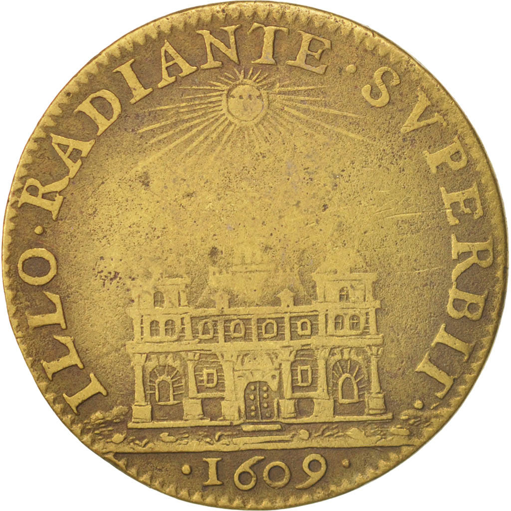 France, Token, Royal, Jacques Sanguin, prévôt des marchands, 1609, 1609