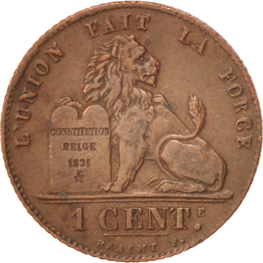 Coin, Belgium, Centime, 1912, AU(50-53), Copper, KM:76