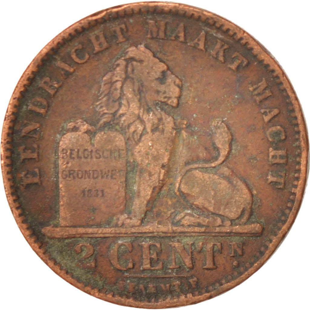 Coin, Belgium, 2 Centimes, 1905, VF(30-35), Copper, KM:36