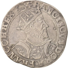 France, François Ier, Teston, Lyons, EF(40-45), Silver, Duplessy:792
