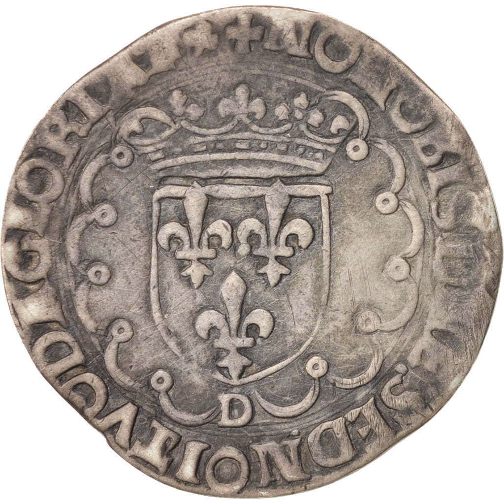 France, François Ier, Teston, Lyons, EF(40-45), Silver, Duplessy:792