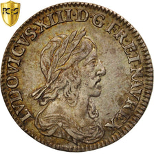 France, Louis XIII, 1/12 Écu,  2eme poinçon de Warin, buste drapé, 1/12 ECU