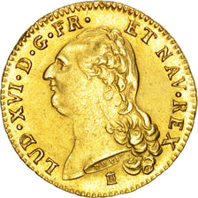 Francia, Louis XVI, Double louis d'or à la tête nue, 2 Louis D'or, 1787, Bo...