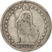Switzerland, 1/2 Franc, 1898, Bern, VF(20-25), Silver, KM:23