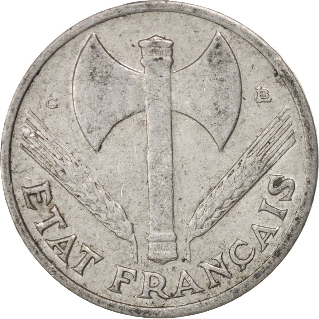 Moneta, Francia, Bazor, 50 Centimes, 1944, Castelsarrasin, BB, Alluminio