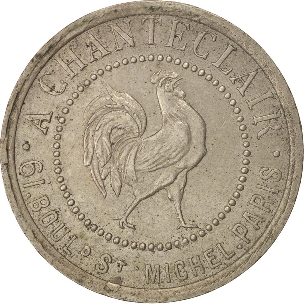 France, Token, Club, A Chanteclair, Bon pour une audition, MS(63), Nickel