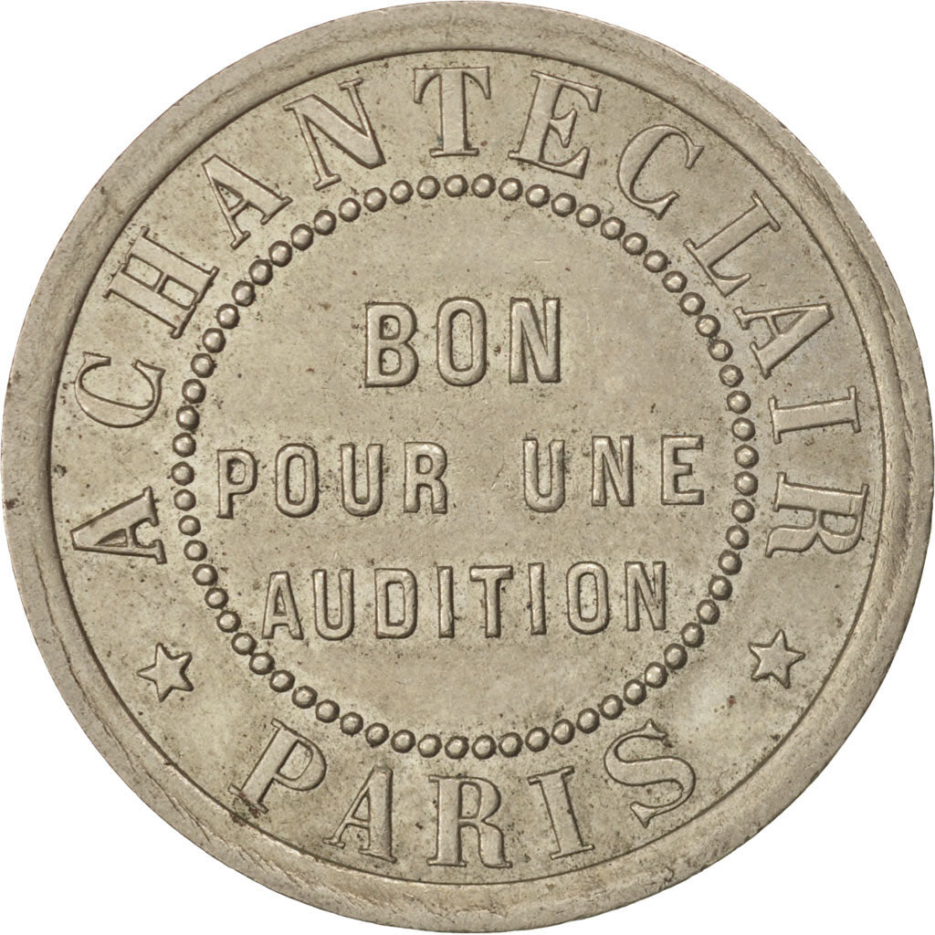 France, Token, Club, A Chanteclair, Bon pour une audition, MS(63), Nickel