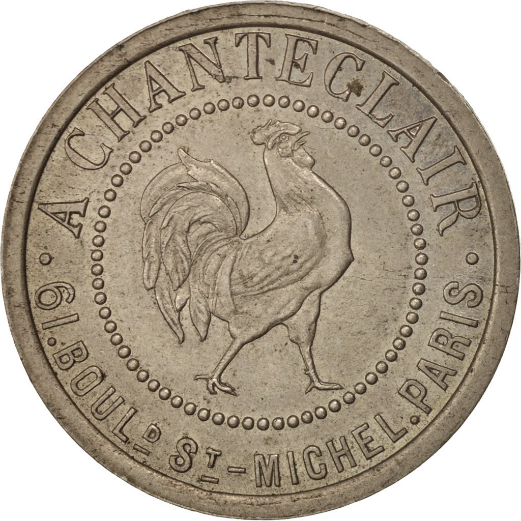 France, Token, Club, A Chanteclair, Bon pour une audition, MS(63), Nickel