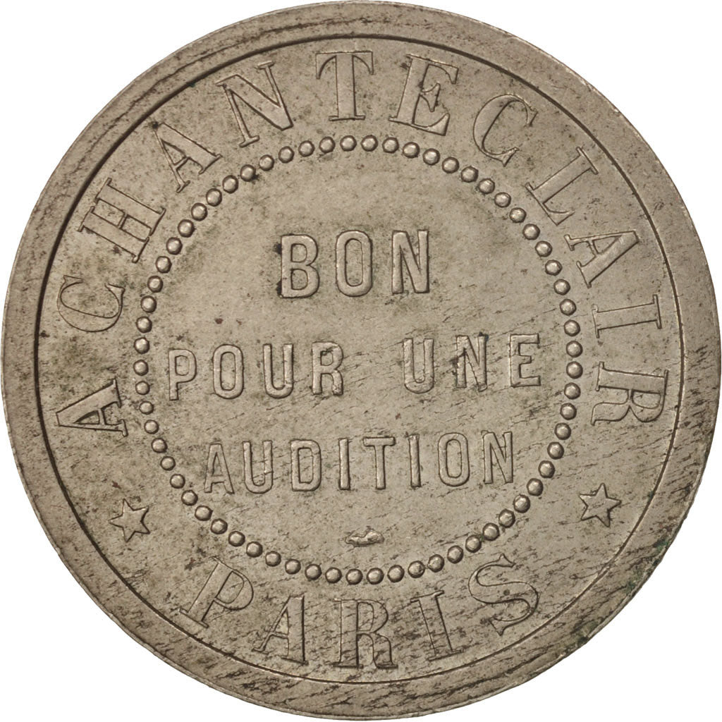 France, Token, Club, A Chanteclair, Bon pour une audition, MS(63), Nickel