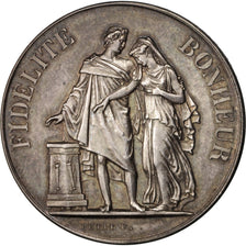 France, Medal, Wedding medal, Religions & beliefs, 1887, Petit, AU(55-58)