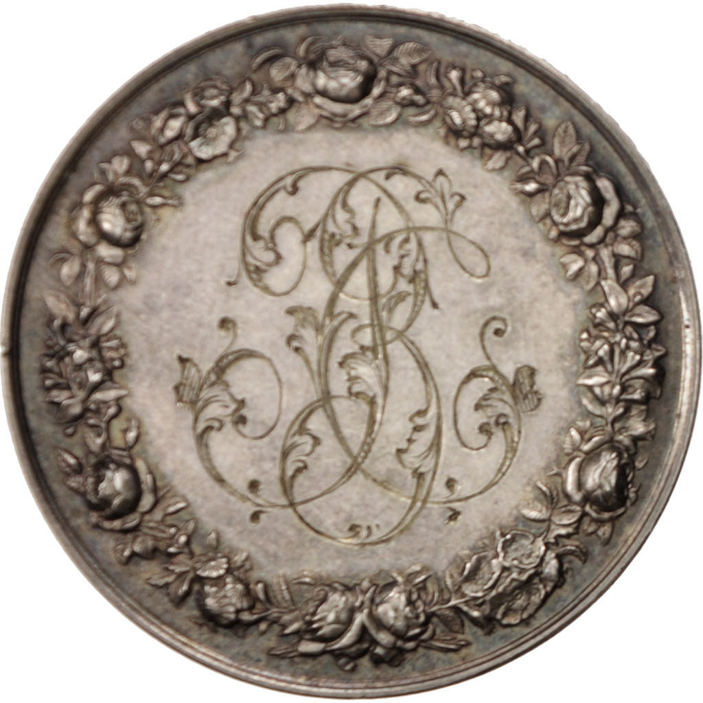 France, Medal, Wedding medal, Religions & beliefs, 1887, Petit, AU(55-58)