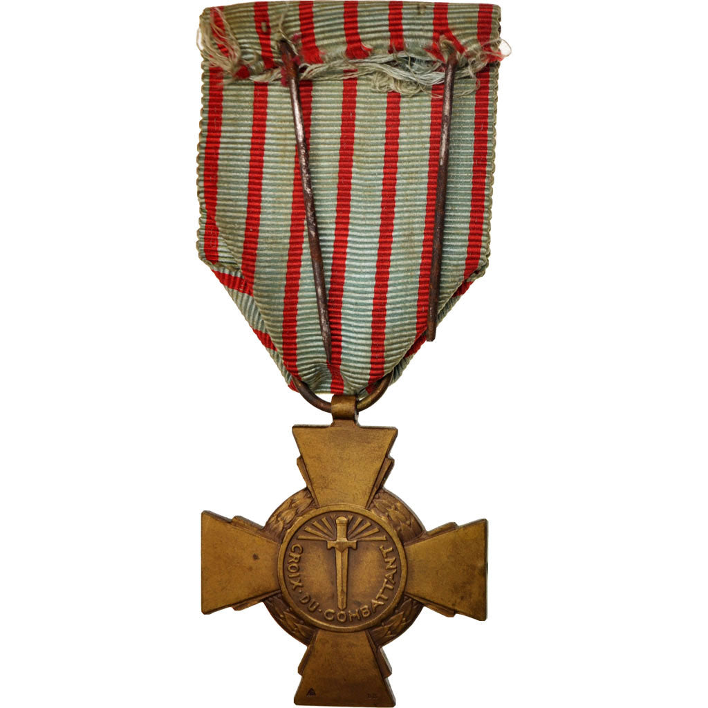 France, Croix du Combattant de 1914-1918, Medal, Good Quality, Bronze, 36
