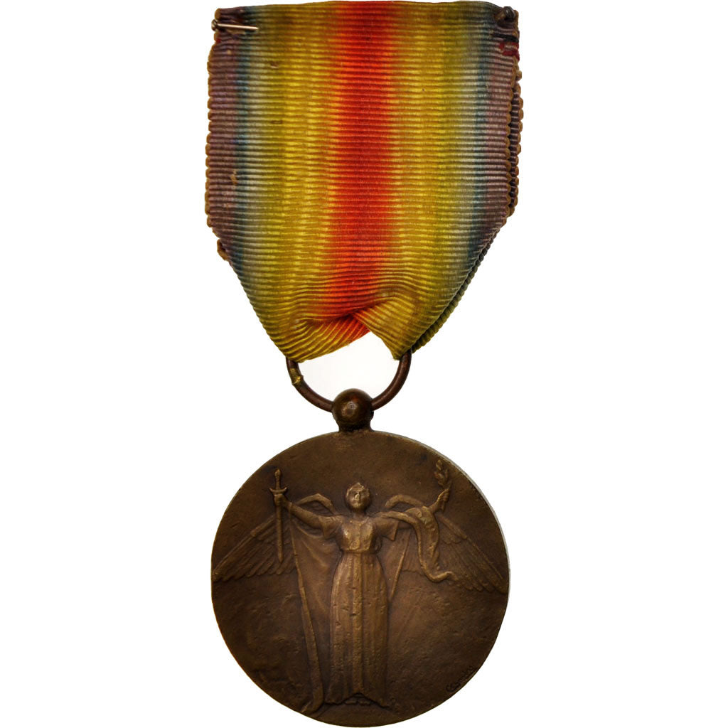 Francia, Victoire de 1914-1918, Medal, 1914-1918, Good Quality, Bronzo, 35.8