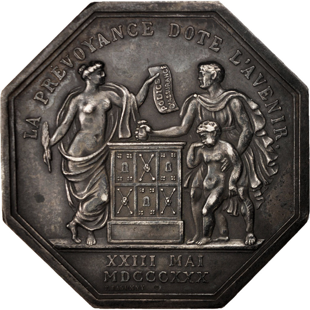 France, Medal, La Nationale, Compagnie d'assurances sur la vie humaine, Business