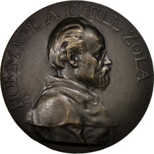 Francia, Medal, Hommage à Émile Zola, Arts & Culture, BB+, Bronzo