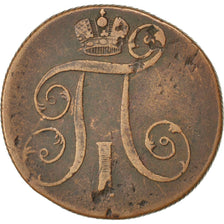 Moneda, Rusia, Paul I, 2 Kopeks, 1801, Ekaterinbourg, MBC, Cobre, KM:95.3