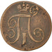 Moneda, Rusia, Paul I, 2 Kopeks, 1801, Ekaterinbourg, MBC, Cobre, KM:95.3