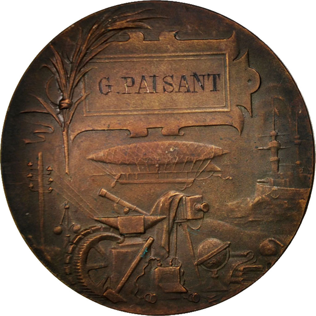 France, Medal, Exposition de Paris, Sciences & Technologies, 1900, Lemaire