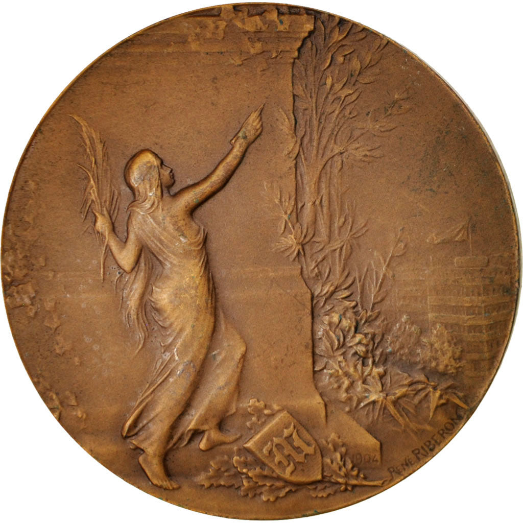 Francia, Medal, Le Matin, Business & industry, Riberon, BB+, Rame