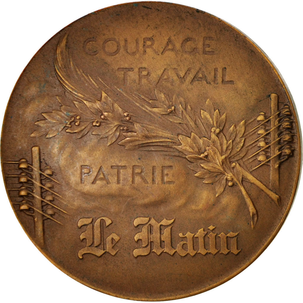 Francia, Medal, Le Matin, Business & industry, Riberon, BB+, Rame