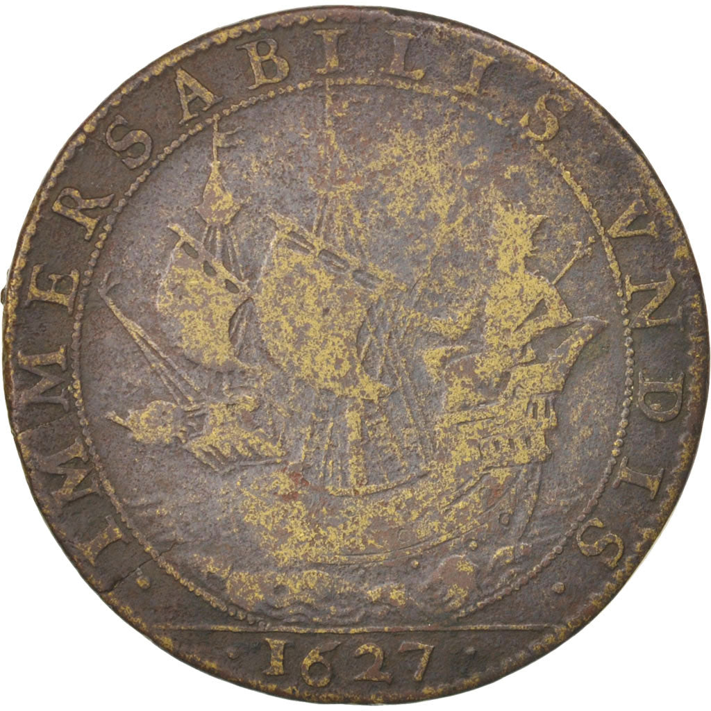 Francia, Token, Royal, Nicolas De Bailleul, Prévôt, 1627, MB+, Ottone