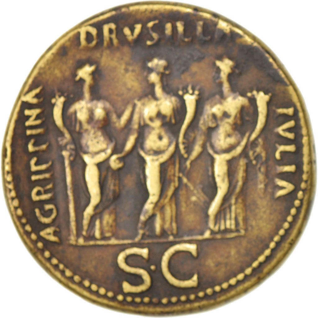 Paduan, Caligula, Sestertius, 1500-1570, SS+, Bronze