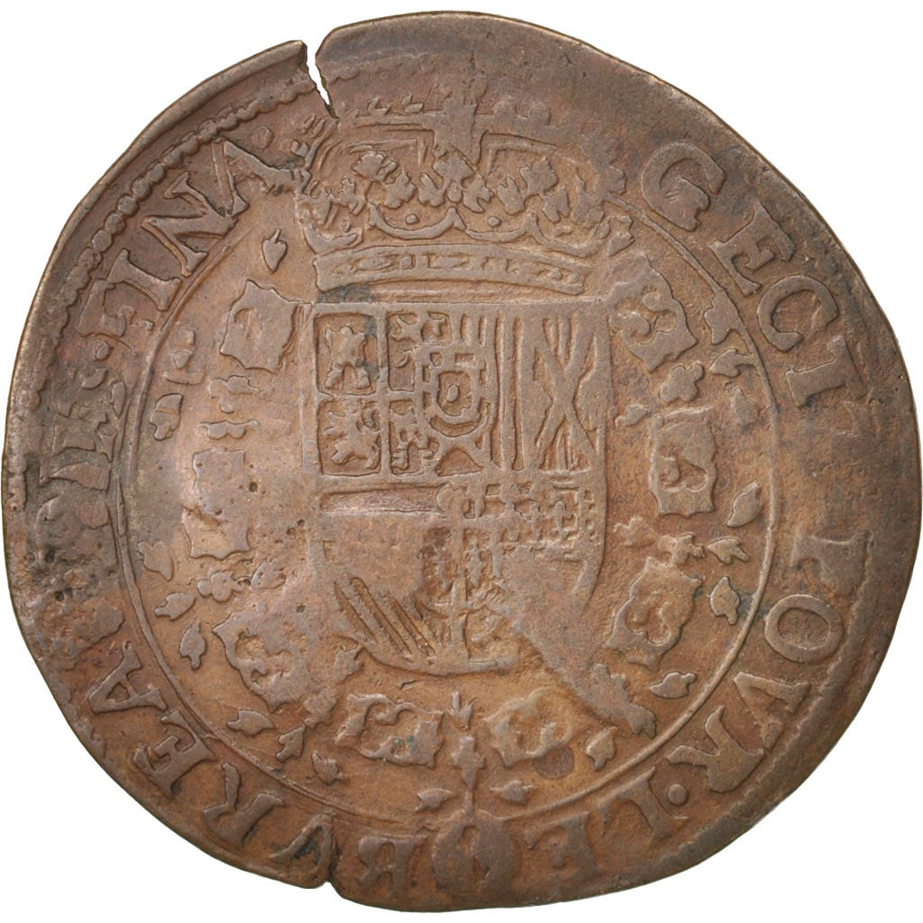 Netherlands, Token, Belgium, Charles II, Bruxelles, Bureau des Finances, 1681