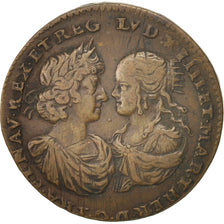 France, Token, Royal, King's wedding, Louis XIV, AU(50-53), Copper