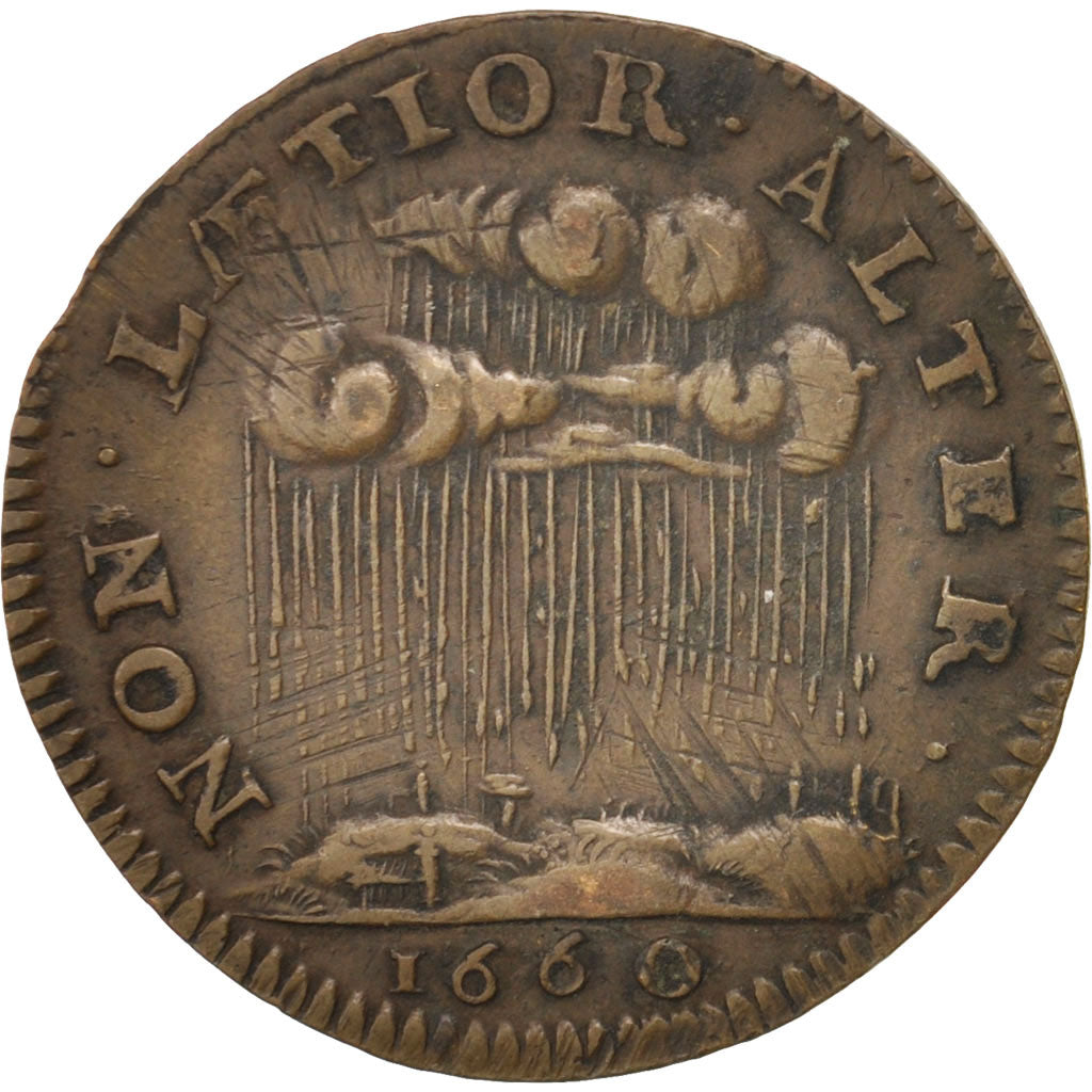 France, Token, Royal, King's wedding, Louis XIV, AU(50-53), Copper
