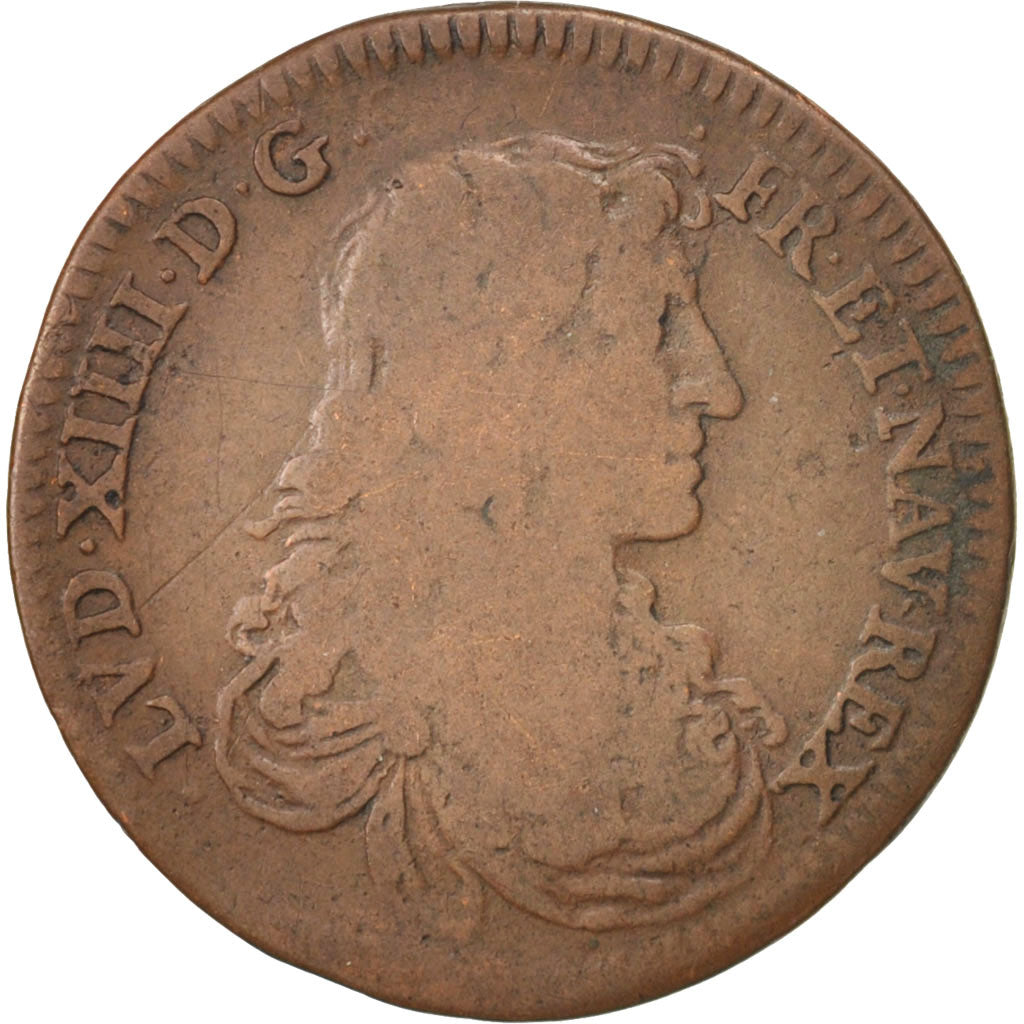 Frankreich, Token, Royal, Entrée du légat à Paris, Louis XIV, S, Copper