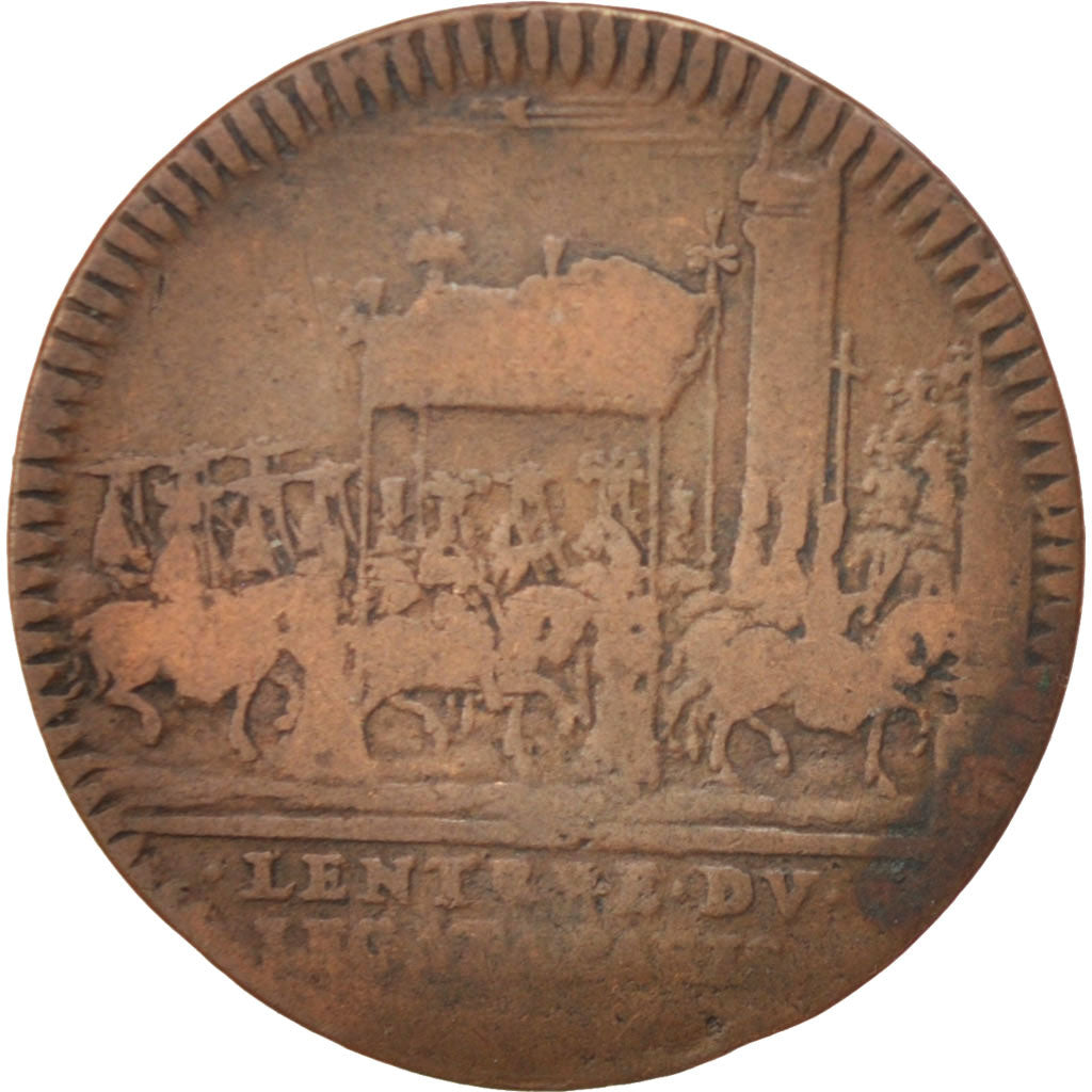 Frankreich, Token, Royal, Entrée du légat à Paris, Louis XIV, S, Copper