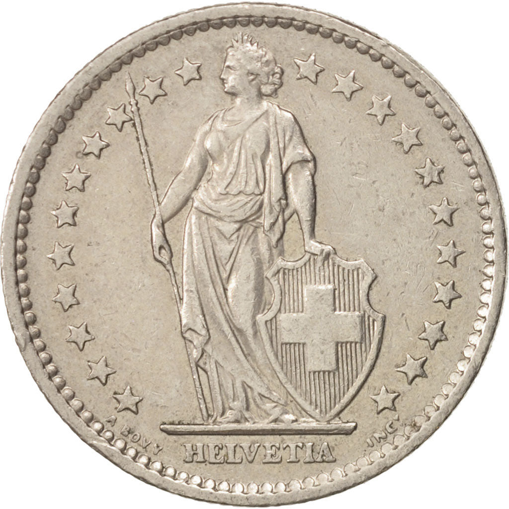 Coin, Switzerland, 2 Francs, 1982, Bern, MS(60-62), Copper-nickel, KM:21a.2