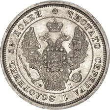Moneta, Russia, Nicholas I, 25 Kopeks, 1848, Saint-Petersburg, SPL-, Argento
