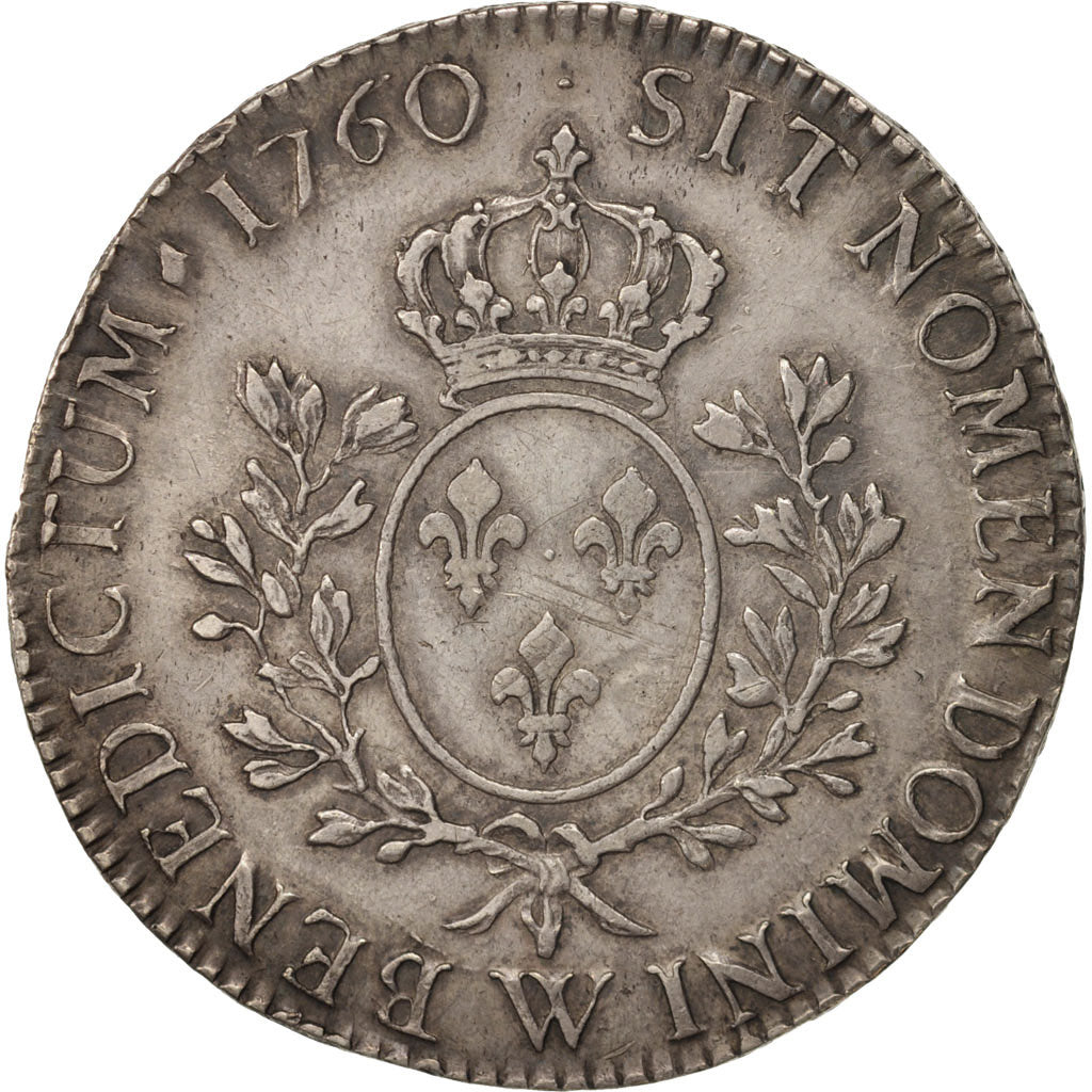 Münze, Frankreich, Louis XV, Écu au bandeau, Ecu, 1760, Lille, SS+, Silber