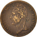 FRENCH COLONIES, Charles X, 5 Centimes, 1827, La Rochelle, EF(40-45), Bronze