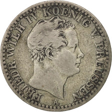 Monnaie, Etats allemands, PRUSSIA, Friedrich Wilhelm IV, 1/6 Thaler, 1844