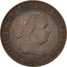 Coin, Spain, Isabel II, 2-1/2 Centimos, 1867, Madrid, EF(40-45), Copper