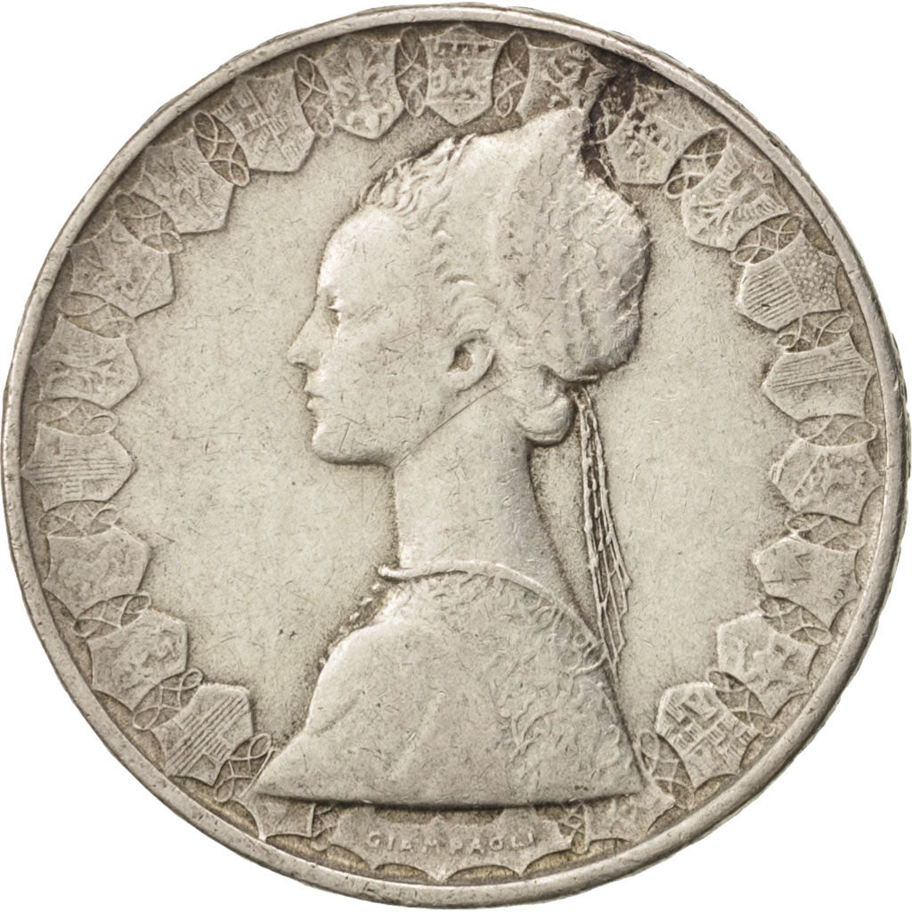 Italy, 500 Lire, 1961, Rome, EF(40-45), Silver, KM:98