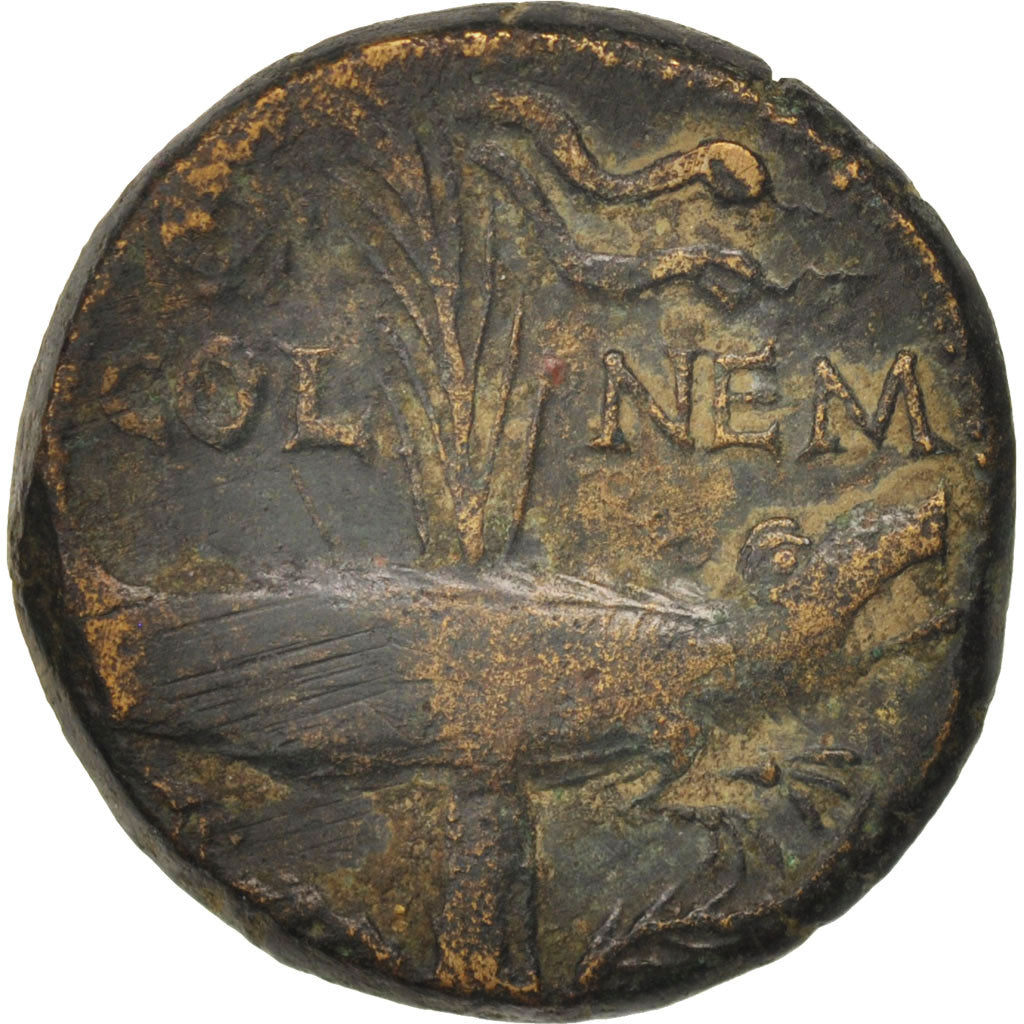 Coin, Dupondius, Nîmes, EF(40-45), Bronze, RIC:160
