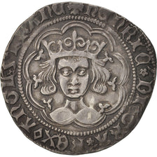 Gran Bretaña, HEnry VI, Gros, 1427-1430, Calais, MBC+, Plata
