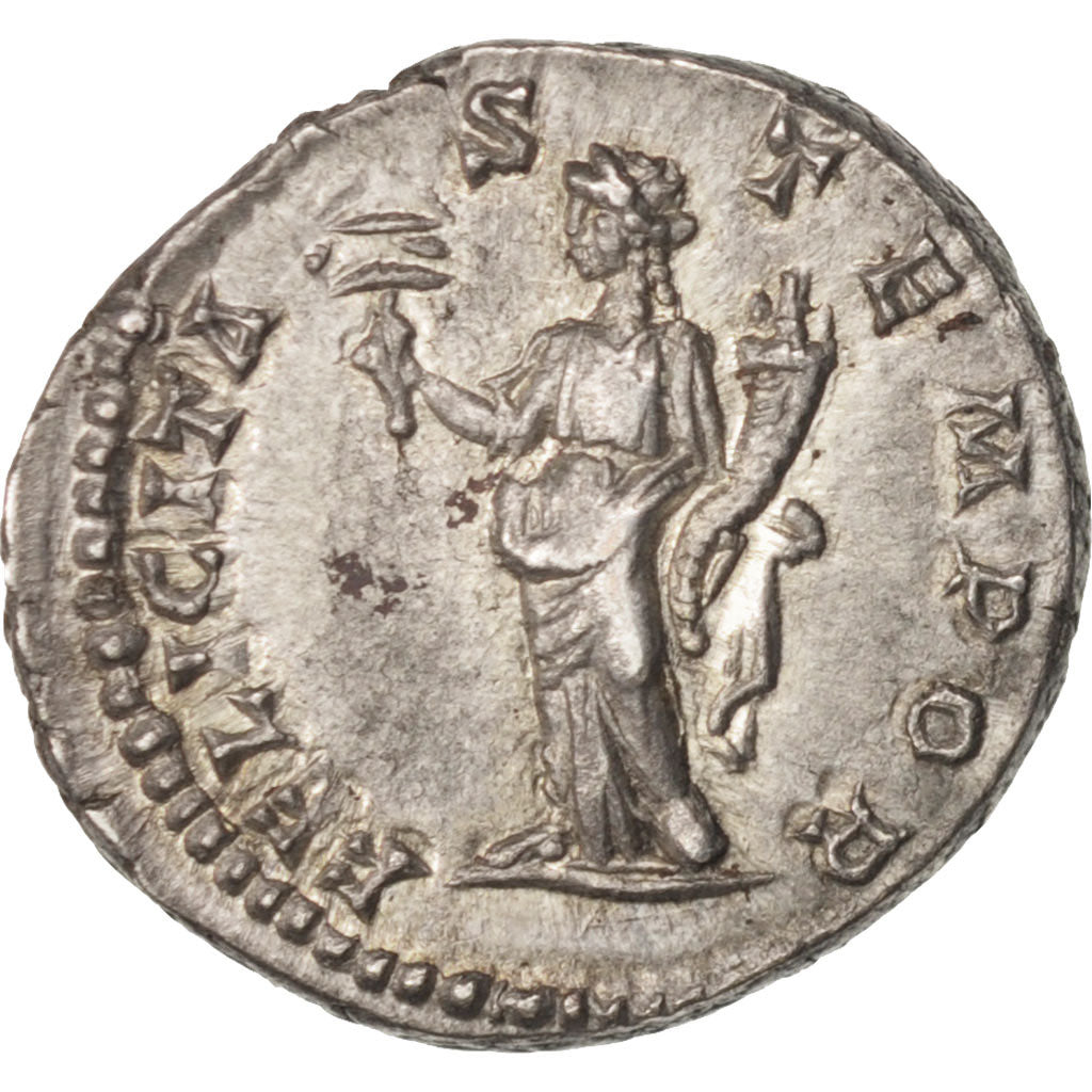 Geta, Denarius, 198, Roma, AU(55-58), Silver, RIC:2