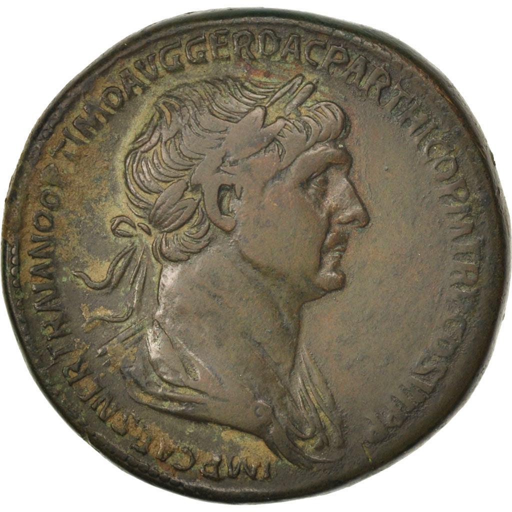 Trajan, Sestertius, Roma, EF(40-45), Bronze, RIC:663