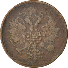 Monnaie, Russie, Alexander II, 3 Kopeks, 1860, Ekaterinbourg, TB, Cuivre